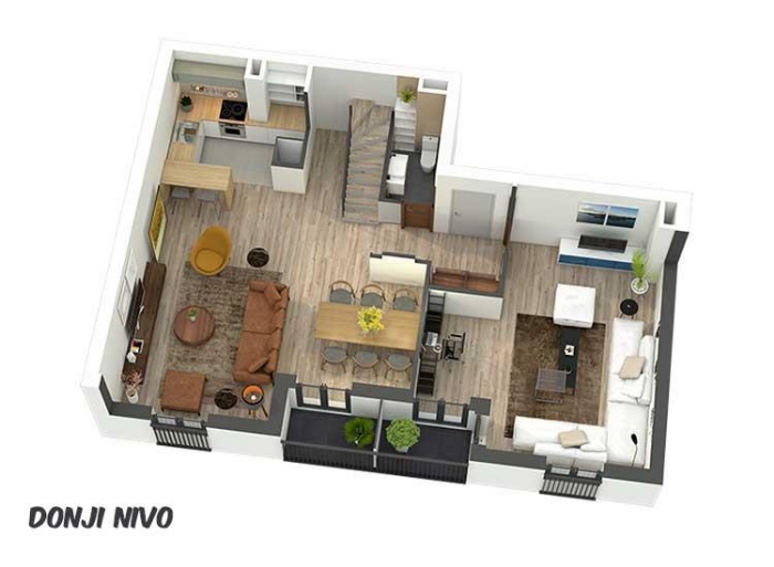 Petosobni Stan, 162.04m², Voždovac, Dušanovac