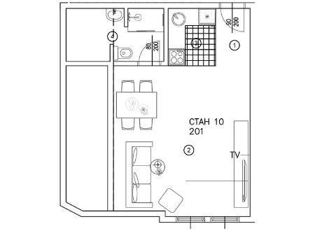 Jednosobni Stan, 33.42m², Rakovica, Labudovo brdo